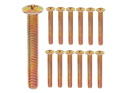Conjunto De 20 Parafusos Roscados Laminados A Frio Para Fixação De Instalações.