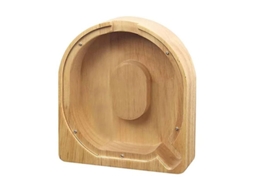 Hucha De Letra De Madera Bjr Para Guardar Cambios, 19x21x3,6 Cm, 280g Q