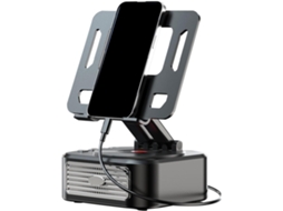 Suporte Para Celular Com Design Moderno – Ângulo De Visão Ajustável, Sistema De Alto Falantes Integrado, Base Estável
