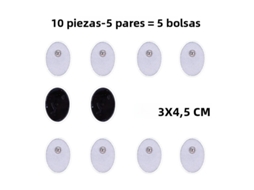 Adesivos de Gel Autoadesivos para Terapia de Massagem por Pulso Tens MDUG (10 Unidades, 3x4,5cm)