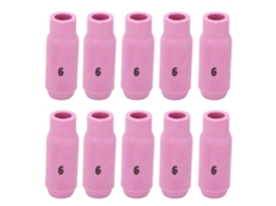 10 Peças Copo De Solda Tig 10n48 6 Bico Cerâmico Para Torcha Wp17 18 26 Kit De Acessórios