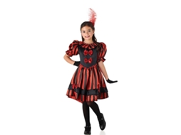 Fato de Can Can Dancer vermelho e preto para menina