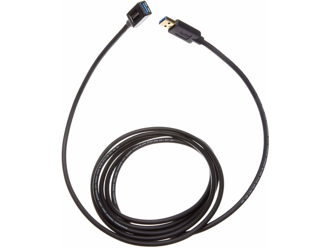 Cabo de Dados AMAZON (USB A - 3 m - Preto)