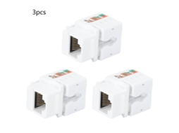 Módulo De Informação De Cabo De Rede Single Port Cat5e Rj45-8p8c Para Computador Com Tampa Anti-poeira