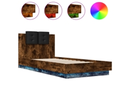 Bed Frame, Bed Frames Vidaxl Marrom Madeira Processada (90 X 200 Cm)