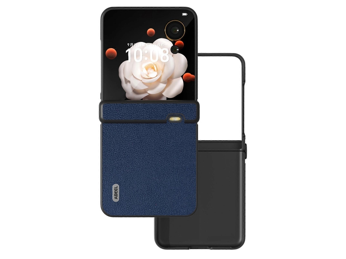 Capa De Celular Abeel Luolai Series Em Couro De Três Partes Para Honor Magic V Flip