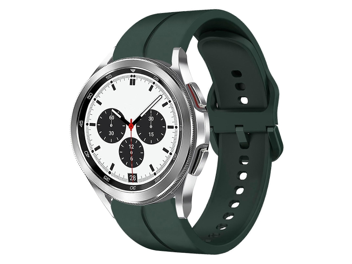 Pulseira De Silicone Com Laço De 20 Mm Para Samsung Galaxy Watch 4 Classic 42 Mm