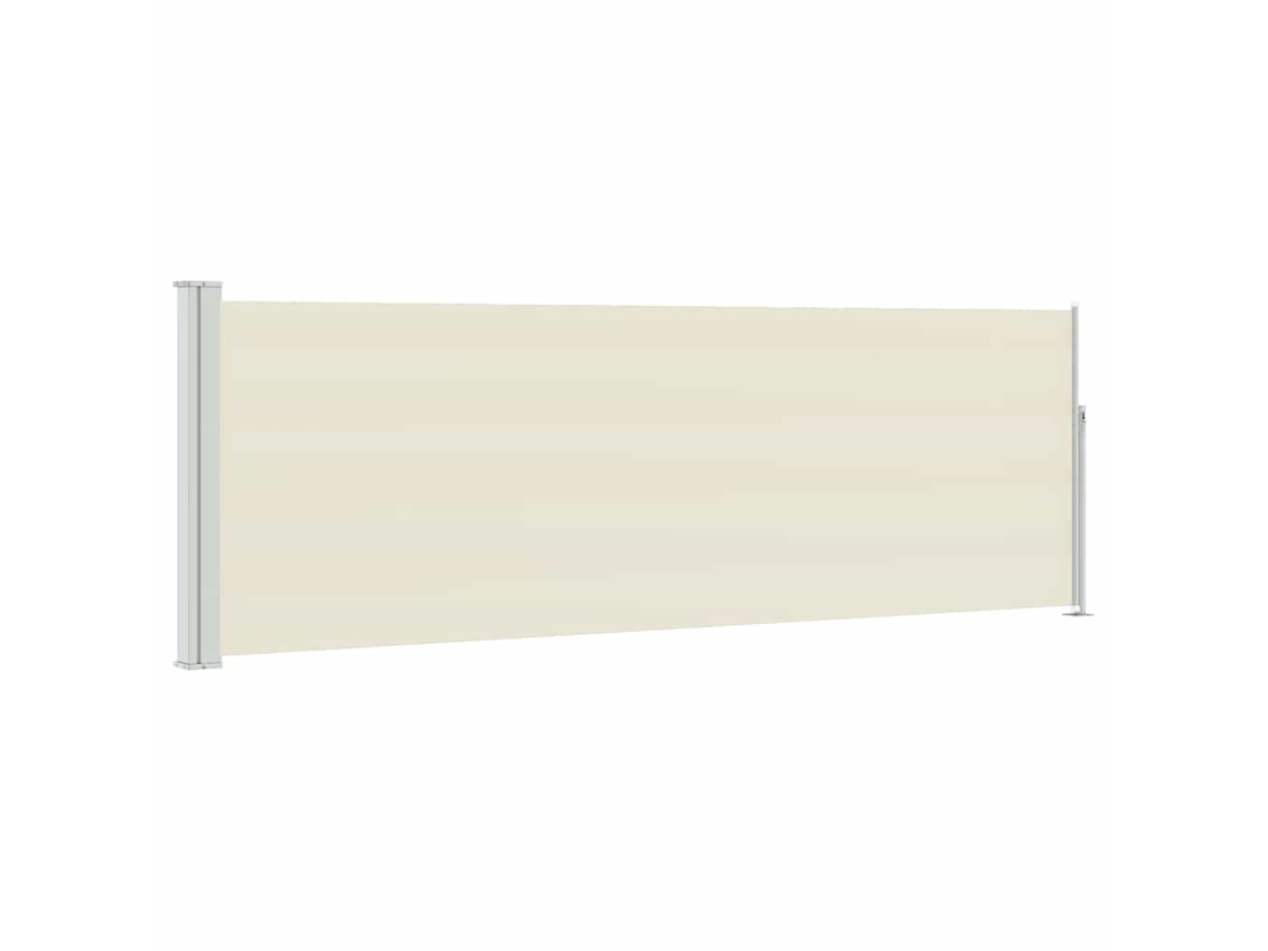 Maison Exclusive - Toldo Lateral Retrátil Para Pátio 100x314 Cm Creme
