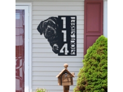 Placas Personalizadas Com O Nome Da Raça De Cachorro Bouvier Des Flandres Casas, Números De Residências