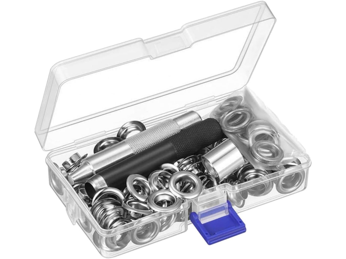 Kit De Ilhós Para Lona Com 103 Peças, Set 12mm Fixação Em Lona,