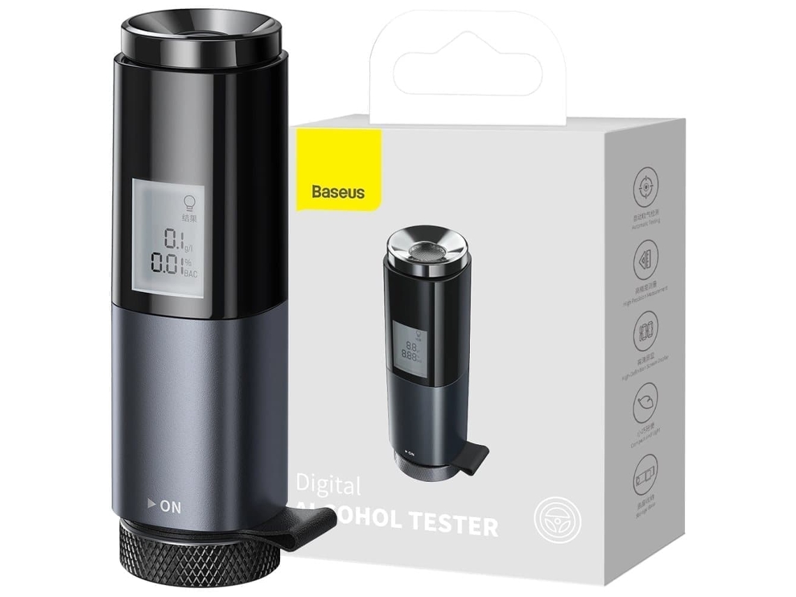 Bafômetro Baseus(crcx, 01), Preto