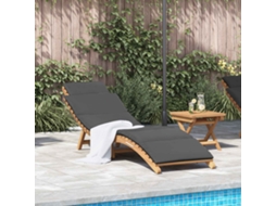 Vidaxl Espreguiçadeira De Jardim Castanho 198 X 55 X 58,5 Cm