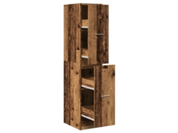 Apothecary Cabinet, Apothecary Cabinets Vidaxl Marrom Madeira Processada (30 X 41 X 144.5 Cm)