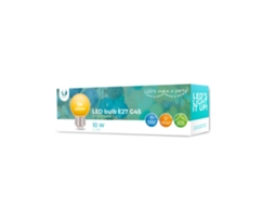 Lâmpada Led E27 G45 2w 230v Amarela, Pacote Com 5 Brilvibera