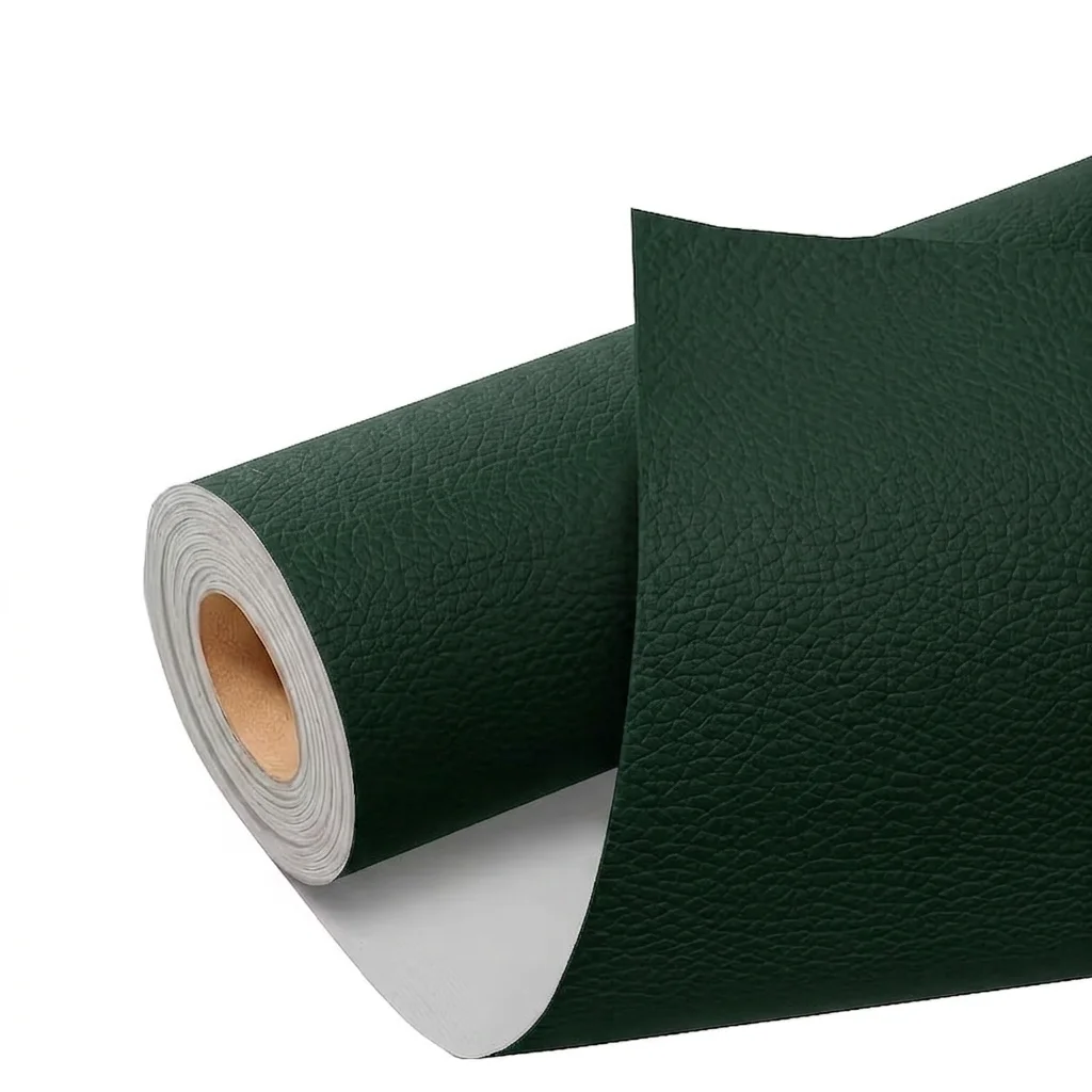 (verde Escuro, 55x300cm) Aplique Autoadesivo Em Couro Pu, Alta Aderência, Impermeável E Durável, Ideal Para Reformas Do Tipo "faça Você Mesmo".