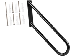 Barra De Apoio De Segurança Para Escadas, Corrimão Preto Resistente E Prático.