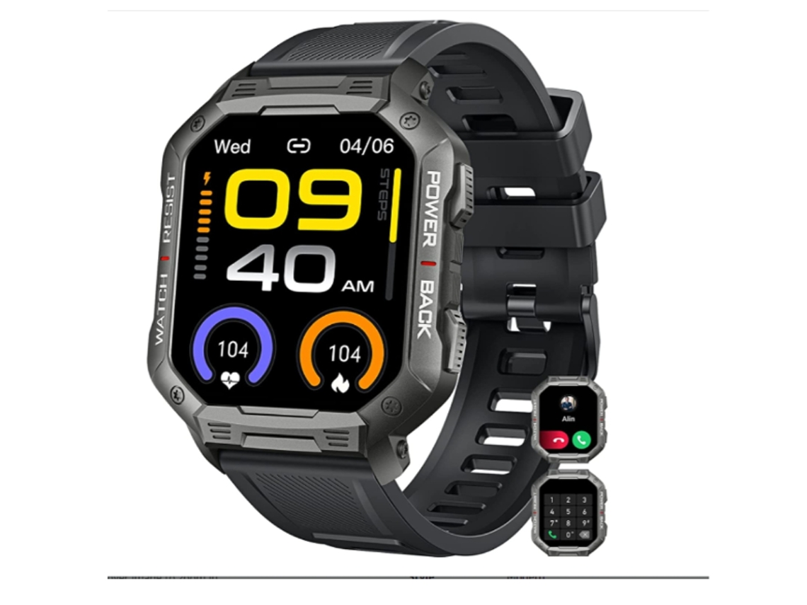 Smartwatch YIZHOOD Te45 Android e Ios Preto