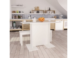 Vidaxl Mesa De Jantar 110x60x75 Cm Derivados De Madeira Branco