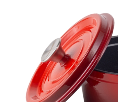 Caçarola VINTAGE CUISINE BY COOKING 2,2L (22cm - Ferro - Vermelho)