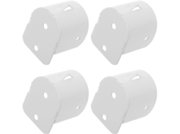 Suportes Para Barra De Chuveiro Healeved, Design Espesso E Suave, Aço Inoxidável, Conjunto De 4 Peças Com Remoção Rápida