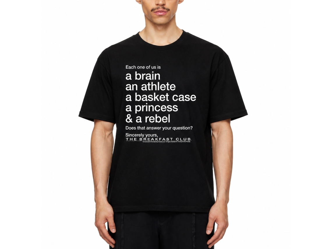 Rockinstone Breakfast Club Movie Question Black Adult T-shirt Size:xxxl