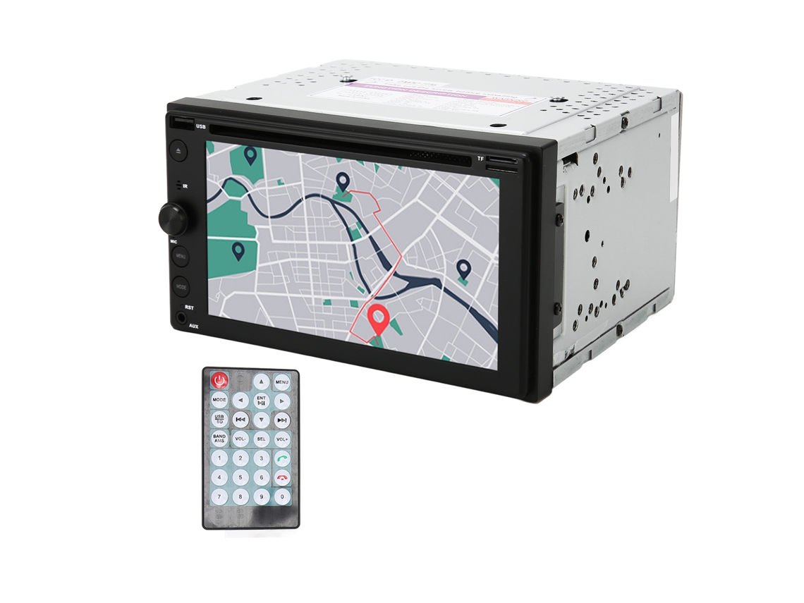 Reprodutor Multimídia Dvd Carro 6.2 Polegadas Touch Screen Bluetooth