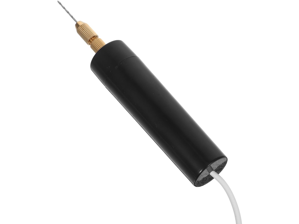Mini Furadeira Elétrica Usb 5v Compacta Com Brocas De Abs Inclusas