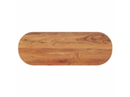 Vidaxl Tampo De Mesa Oval 110x40x2,5 Cm Madeira De Acácia Maciça