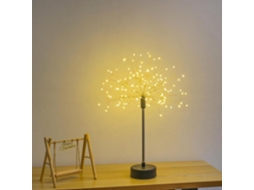 Luminária de mesa em formato de estrela com fogos artificiais, 42 cm,