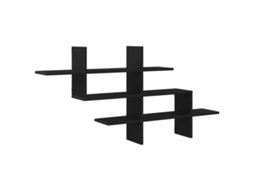 Prateleira de Parede 124,5x18x60,5cm Carvalho Preto MAISON EXCLUSIVE