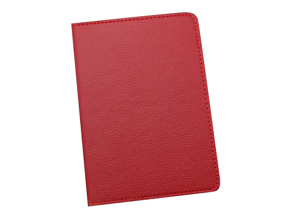 Estojo Portátil Para Passaporte, Porta, Documentos E Organizador, Cor Sólida, Vermelho