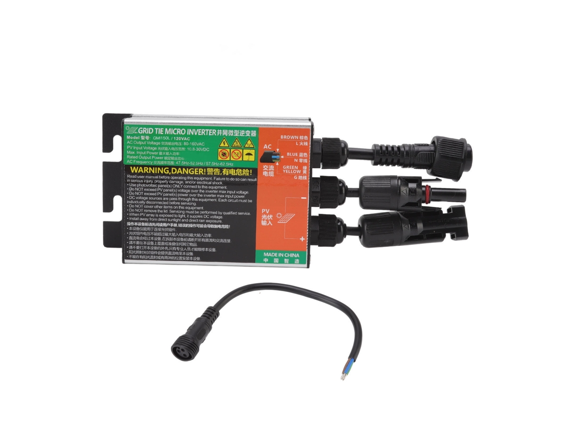 Inversor Solar Micro Laxiscreed Com Ligação À Rede Gmi, Ip55, Fabricado Em Liga De Alumínio Para Melhor Proteção E Eficiência
