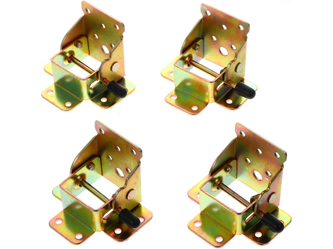 Conjunto De 4 Dobradiças Suporte Dobráveis Com Travamento Automático,