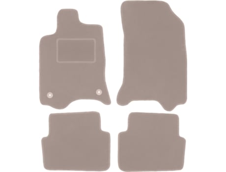 Tapetes De Veludo Bege Para: Renault Laguna Ii Combi, Liftback (2001-2007)
