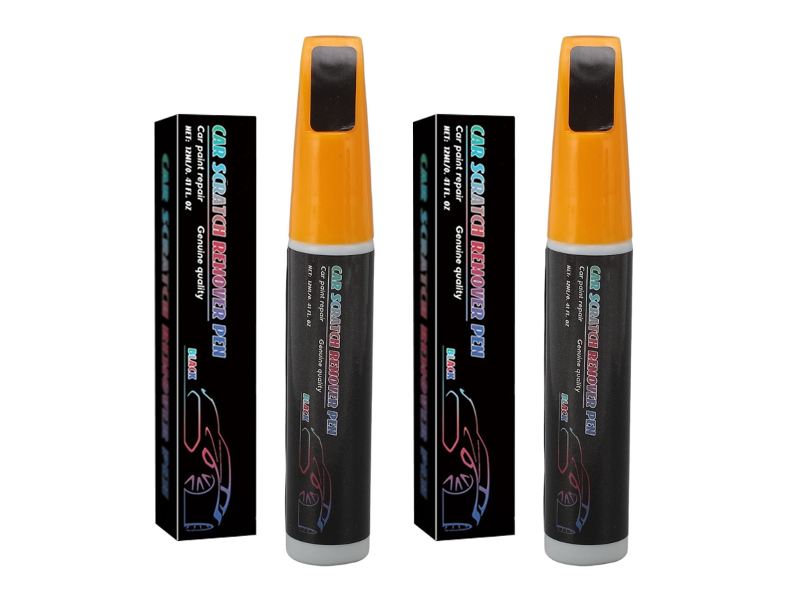 Canetas De 12 Ml Para Retocar Pintura De Carro, Cor Preta, Para Reparar Arranhões E Eliminar Riscos.