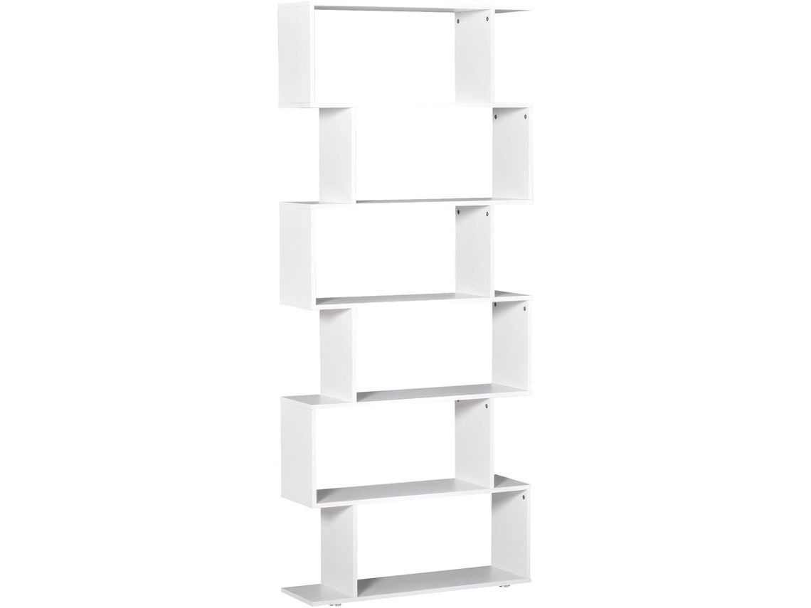Estante Contraplacado Cor Branco 80 x 25 x 192 cm Homcom