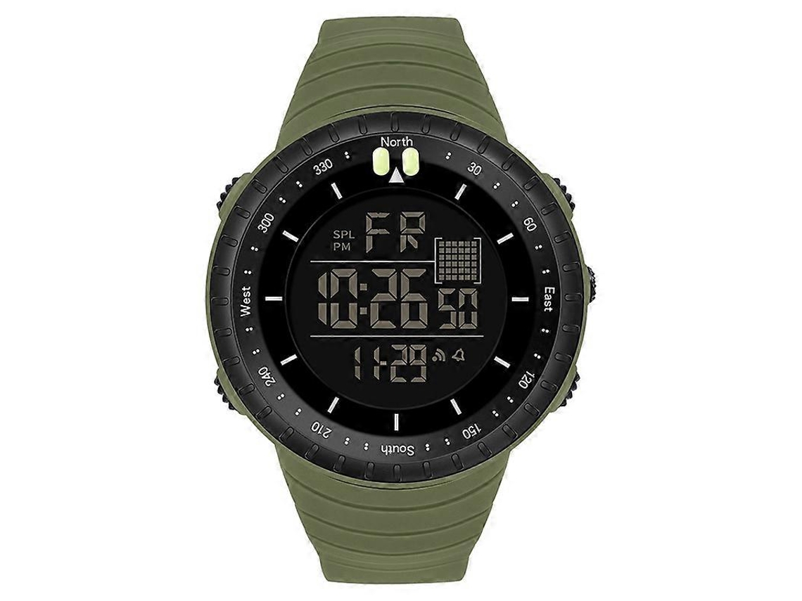 Relógio Eletrônico Esportivo Multifuncional Masculino Sanda 6071 Com Visor Digital Led De Tela Tripla Dividida, Cronômetro Luminoso E Funções De Crono