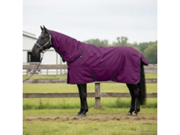 Vidaxl Cobertor De Cavalo Roxo Completo 95 Cm Poliéster