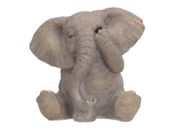 Estátua de elefante em resina decorativa S/MARCA