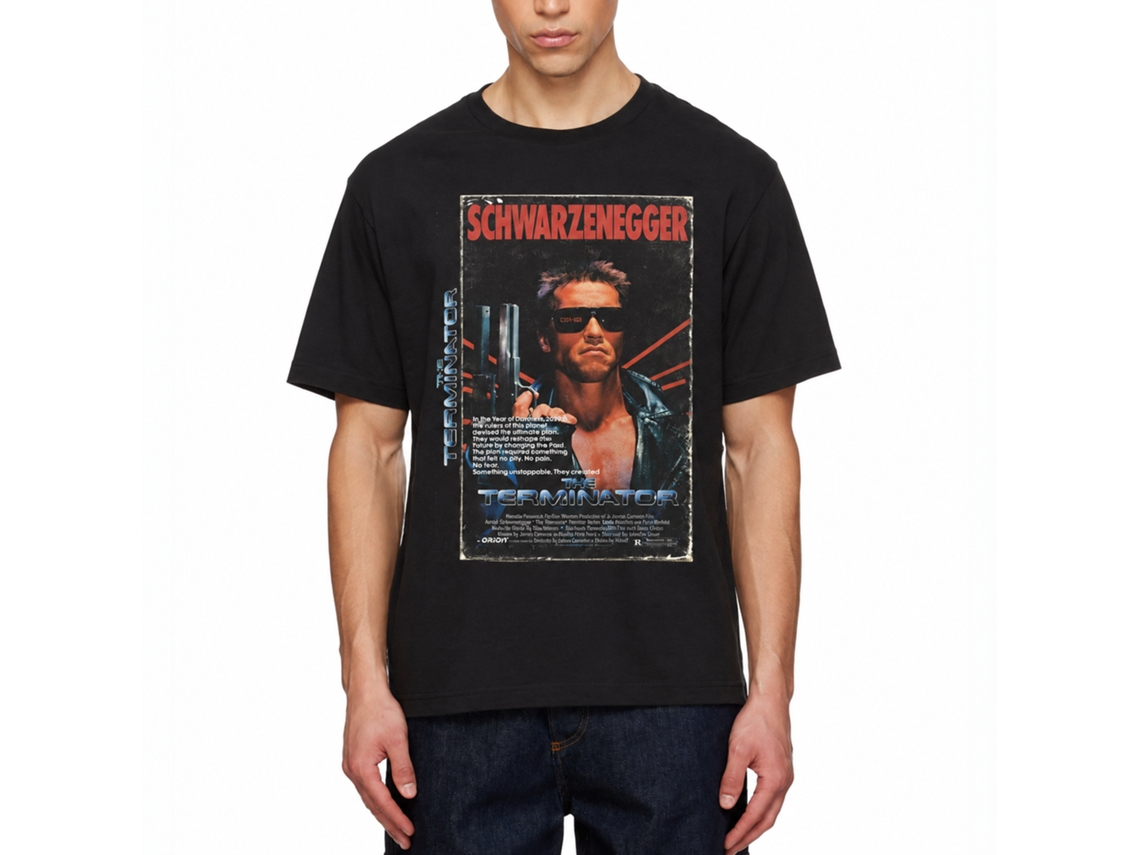 Rockinstone Terminator Vhs 3d Black Adult T-shirt Size:xxl