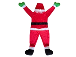 Decoração de parede com Santa Claus, presente natalício divertido e pesca festiva LAXISCREED