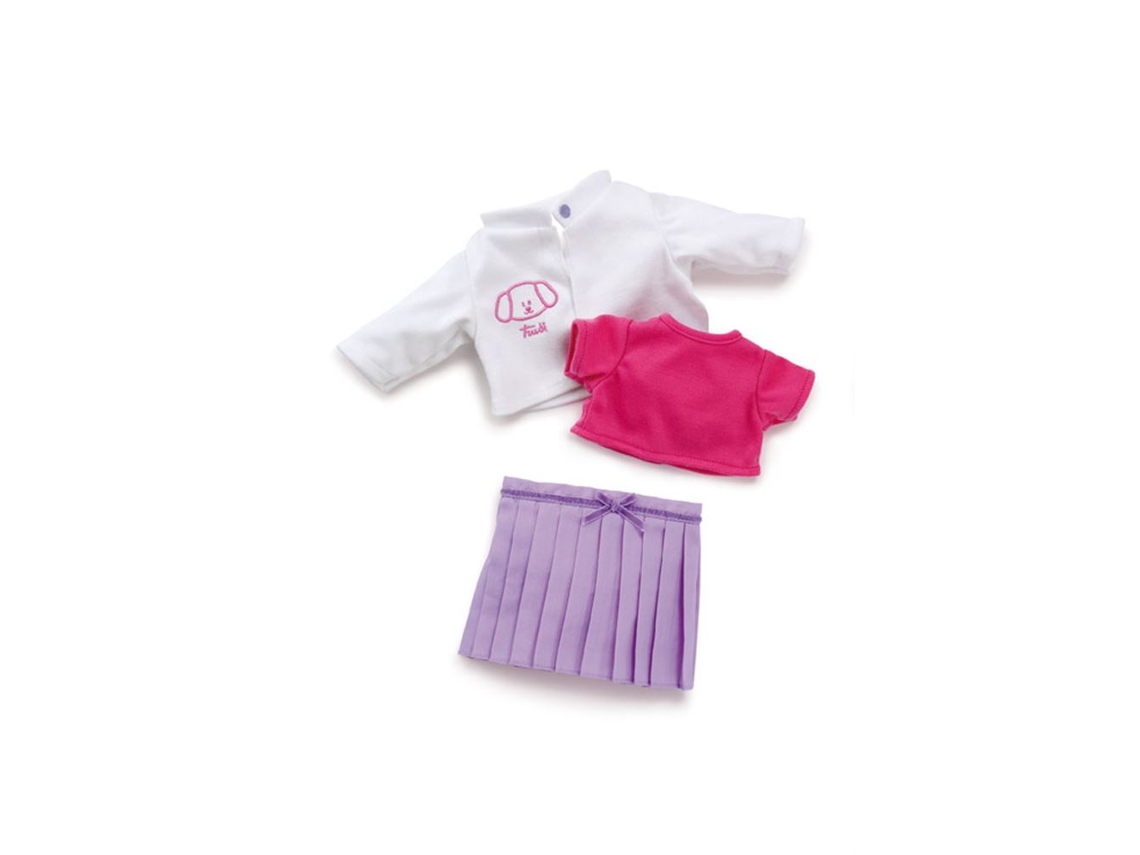 Roupa Trudi Trudi 30 Cm. Conjunto Saia Roxa