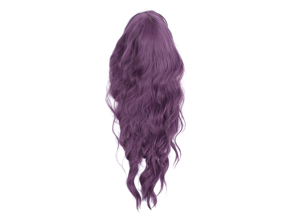 Peruca Cosplay Feminina Ondulada Longa Roxa 66cm