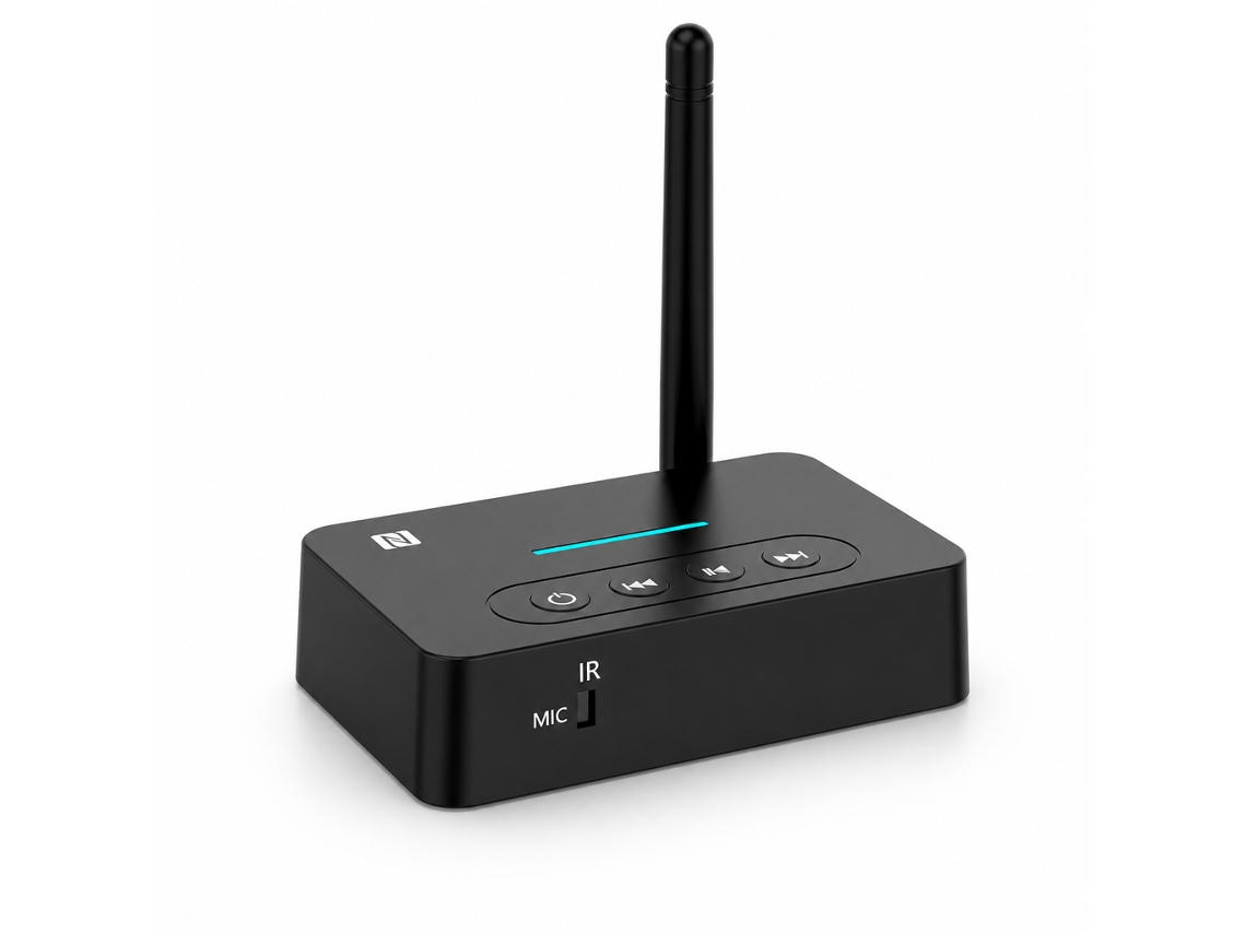 Recetor E Transmissor De Áudio Bluetooth 5.1 Com Nfc, Leitor Usb/tf Para Amplificadores E Colunas Com Fio