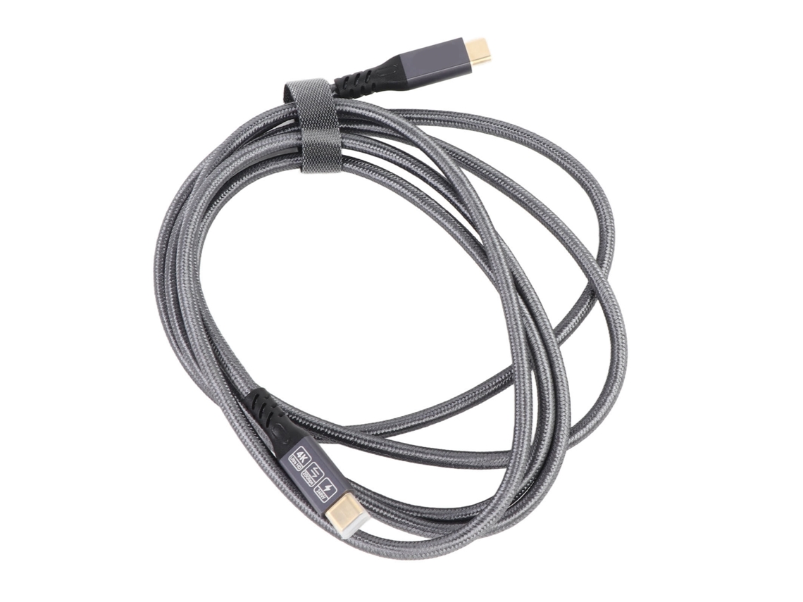 Cabo Usb C para Usb C 240w Carregamento Rápido 20gbps 4k 60hz Usb 3.2 Gen 2 2m | S/MARCA