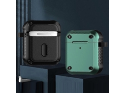 Camada protetora para fones de ouvido AirPods 1/2 Wing TPU + PC à prova de choque GIECY