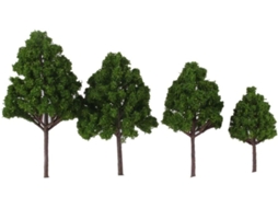 Conjunto De 20 Árvores Em Miniatura Para Decoração De Paisagens De Ferromodelismo.