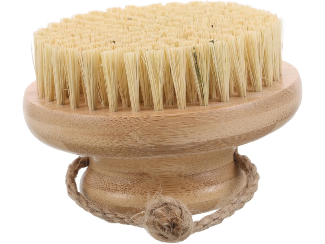 Escova Corporal Com Cerdas De Sisal Secas Para Esfoliação E Massagem, Escova Ergonômica Para Costas E Pele Sensível