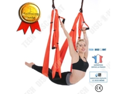 Conjunto Multifuncional de Rede Aérea de Yoga Antigravidade TECH DISCOUNT (Laranja)