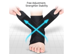 Suporte Tornozelo Ajustável Nylon Respirável Super Sleeve